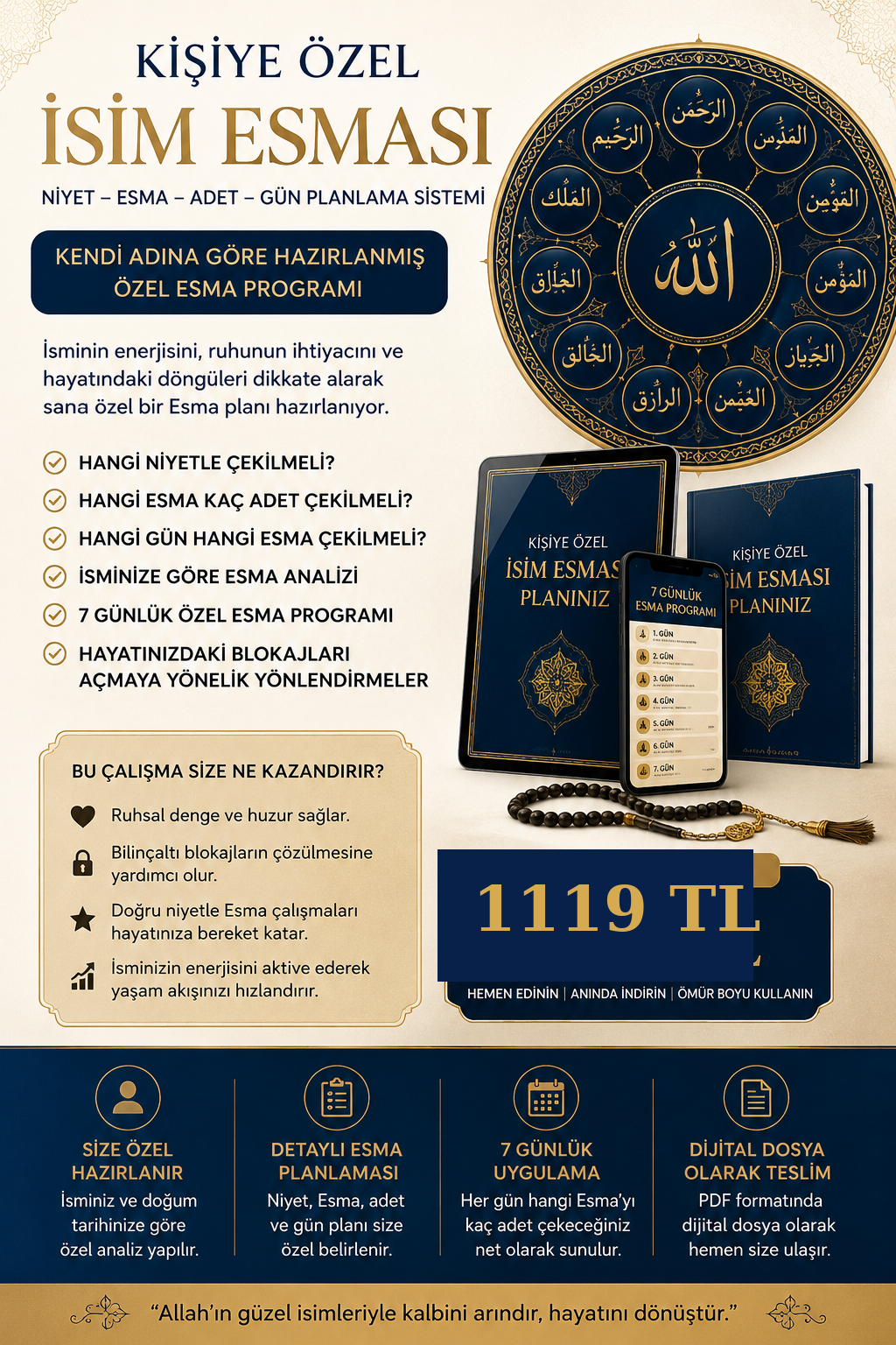 KİŞİYE ÖZEL İSİM ESMASI ÇALIŞMASI